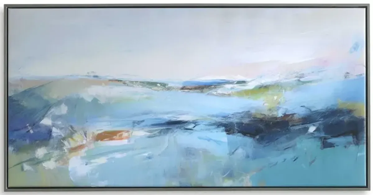  For the Love of the Sea  Framed Abstract Giclee On Canvas