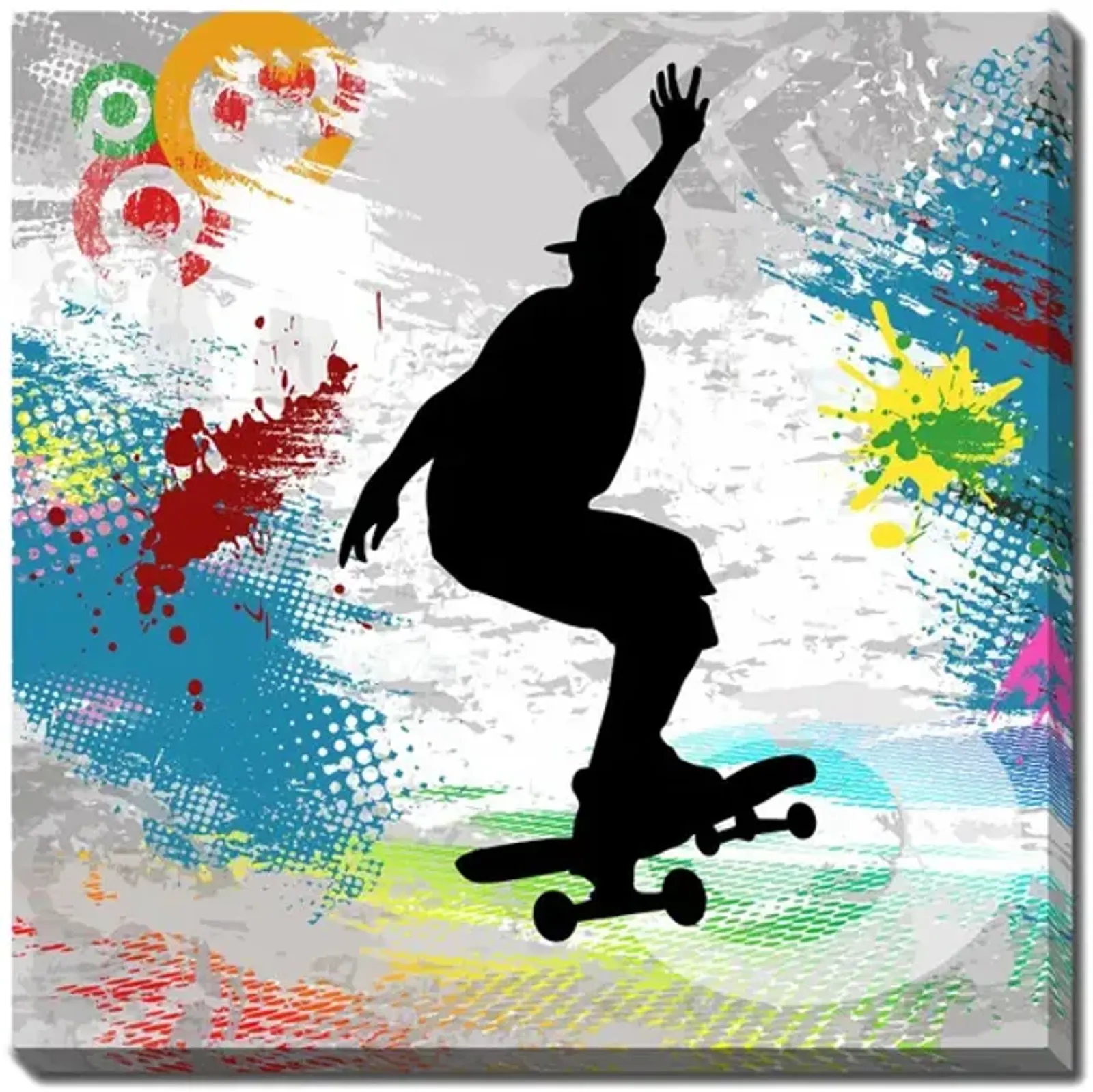 Skateboarder Flow Canvas Art