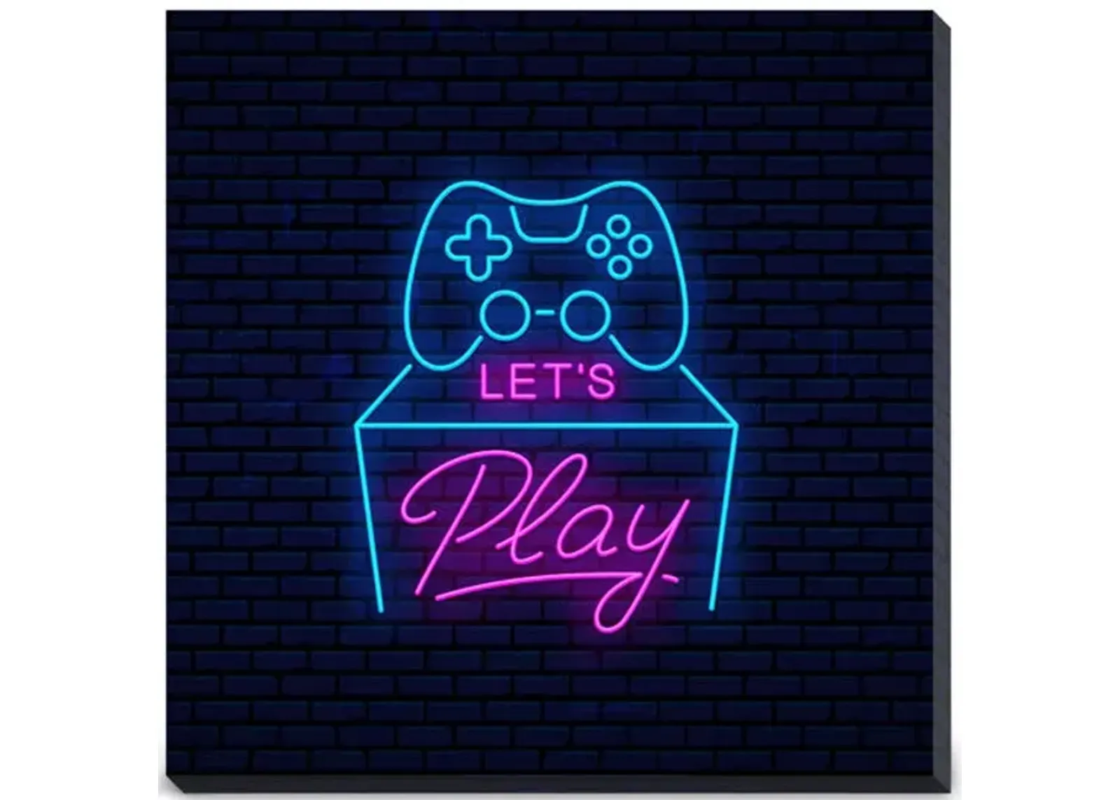 Neon Gaming 3 Canvas Art