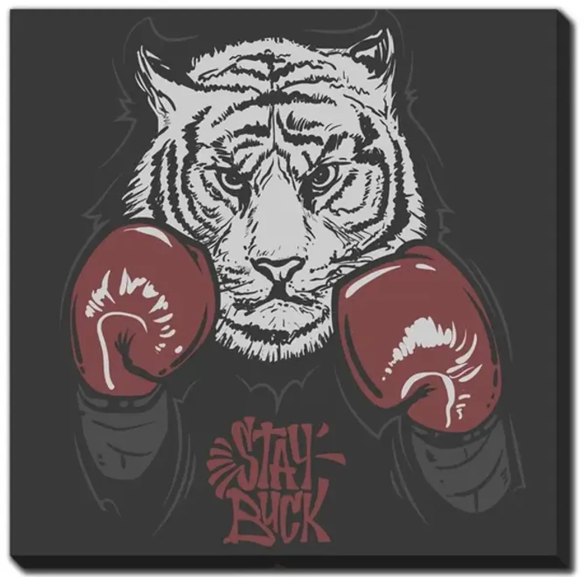 Boxing Tiger Canvas Art