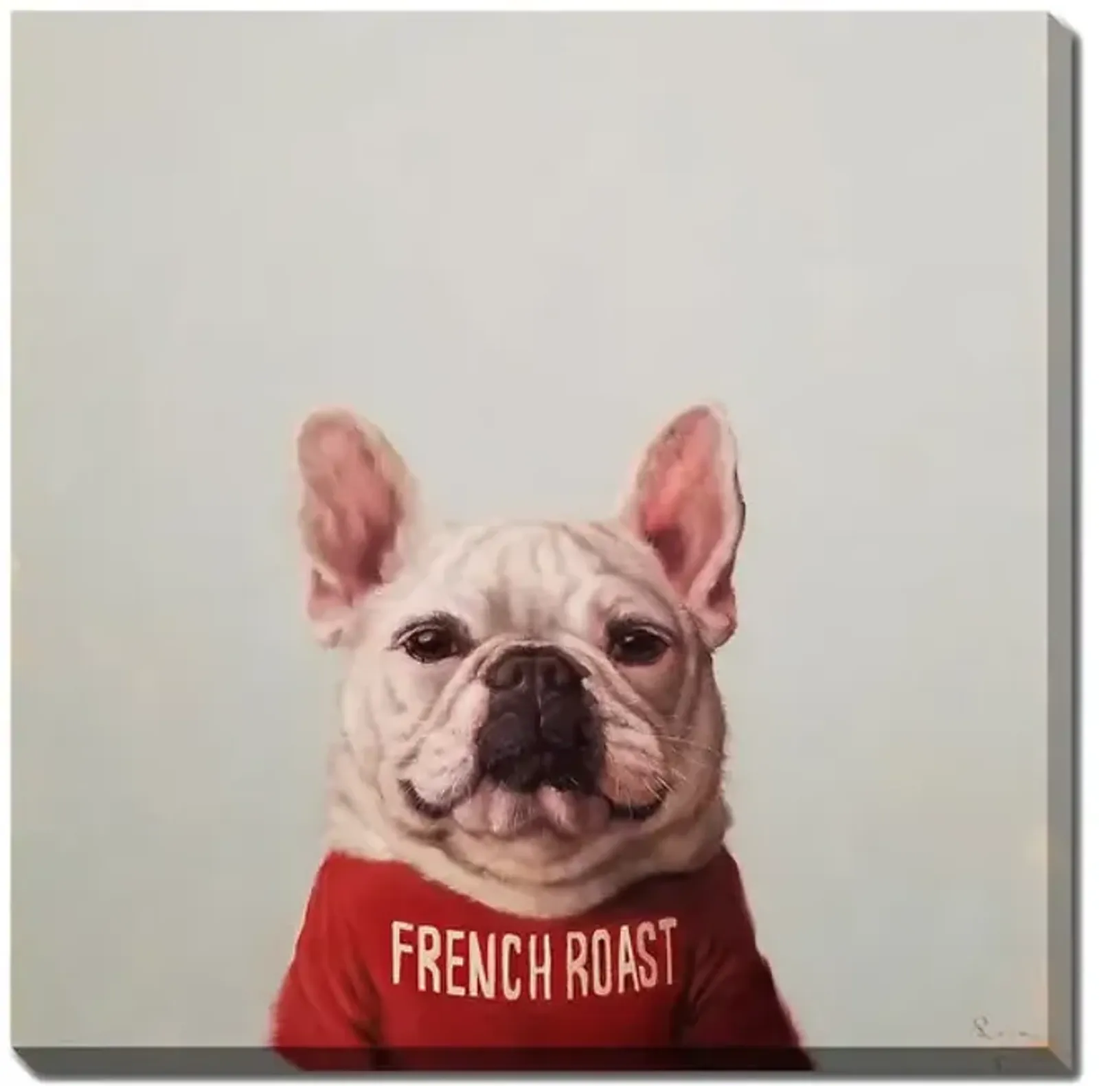 French Roast Pup Canvas Art