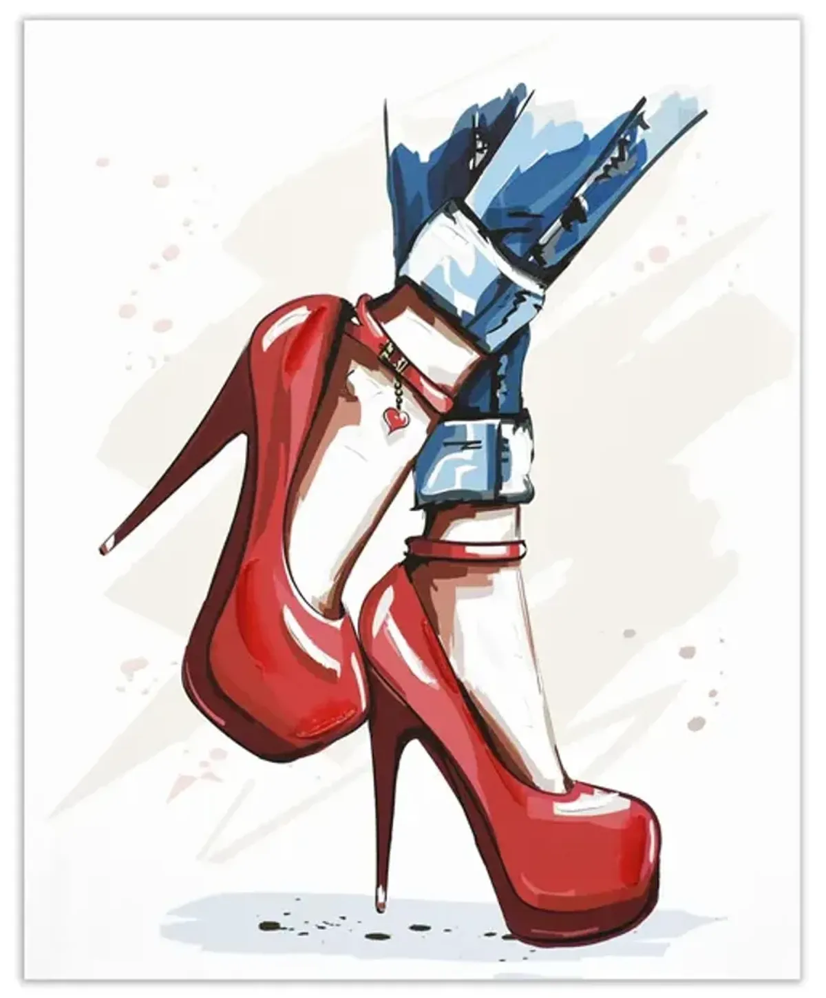 Paint The Town Red Canvas Art