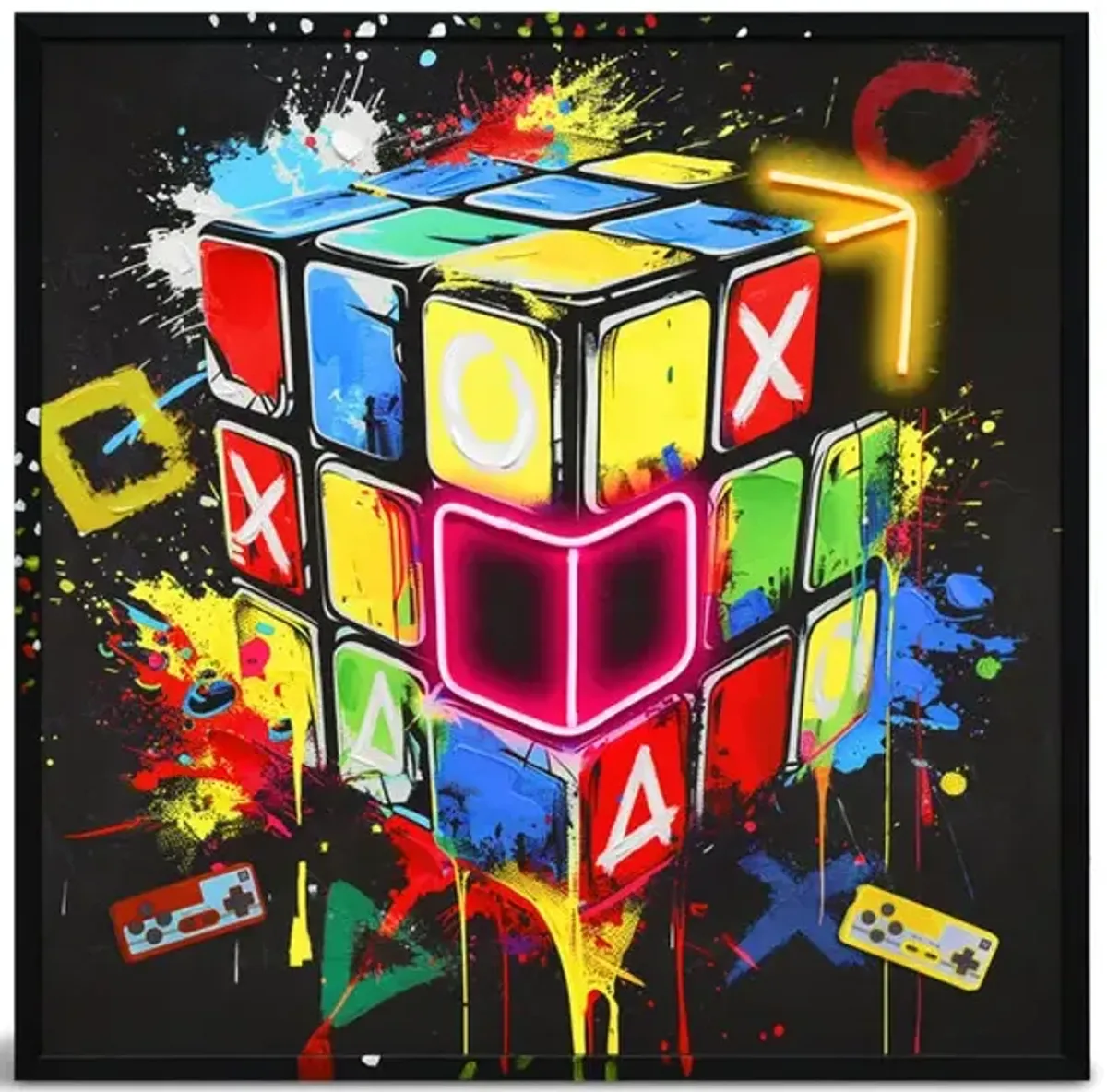 Rubik s Cube LED Art
