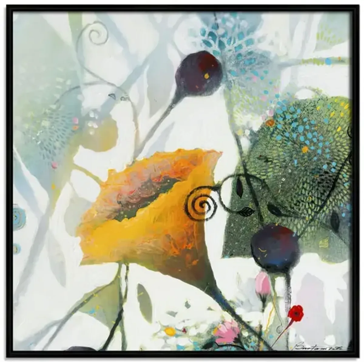 Funflower Mini D Framed Art