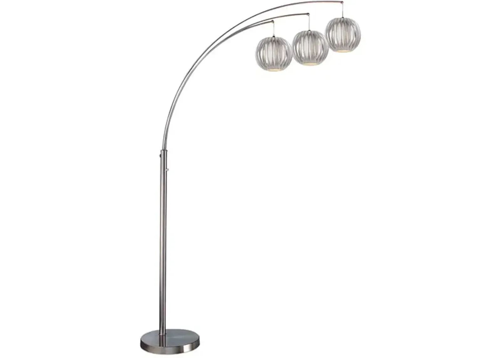 Deion Grey Arc Floor Lamp