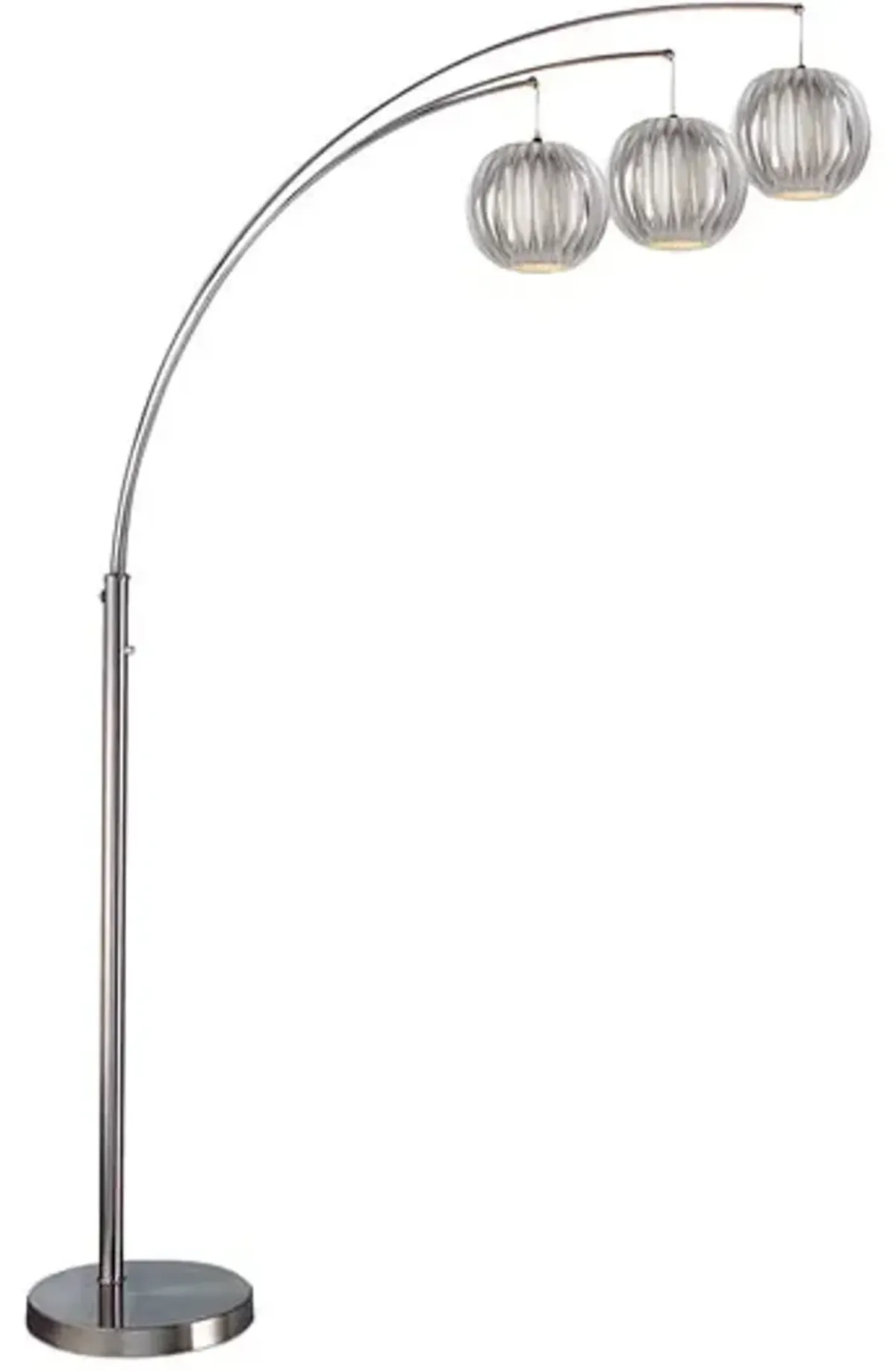 Deion Grey Arc Floor Lamp