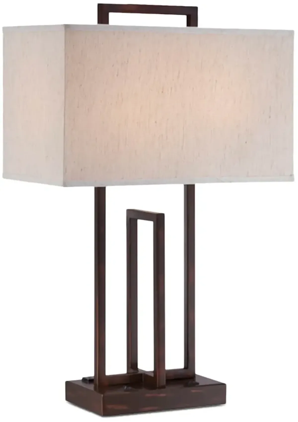 Farren Table Lamp With Outlets