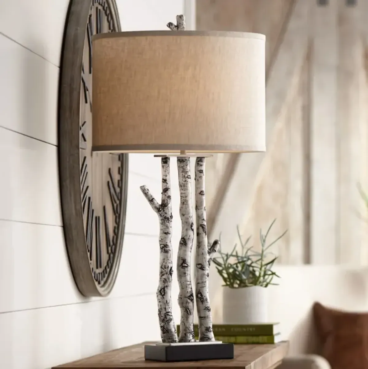 Birch Tree Branch Table Lamp