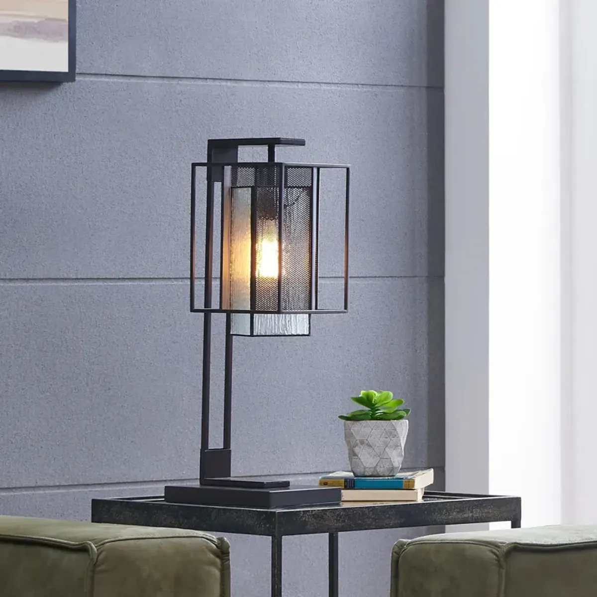 Silveny Art Glass Table Lamp