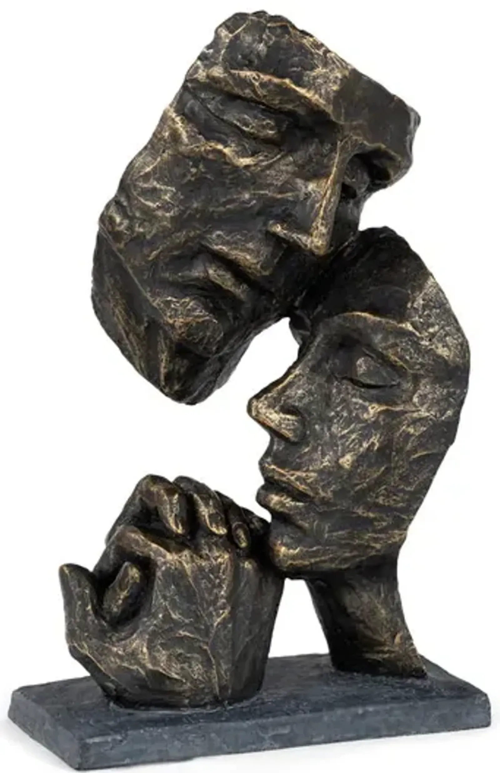 Couple Faces Sculpture