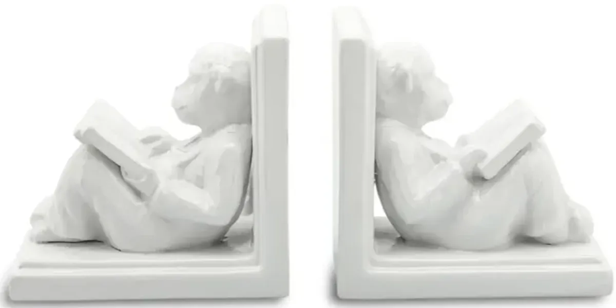 Reading Monkey Bookends