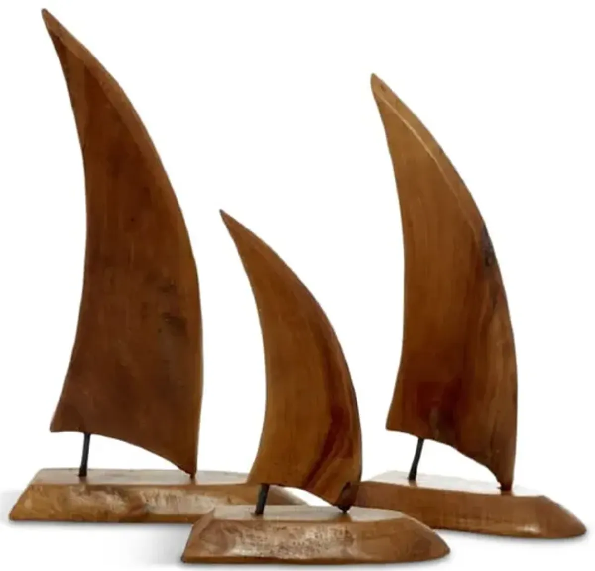 Sailboats Sculpture - Set of 3