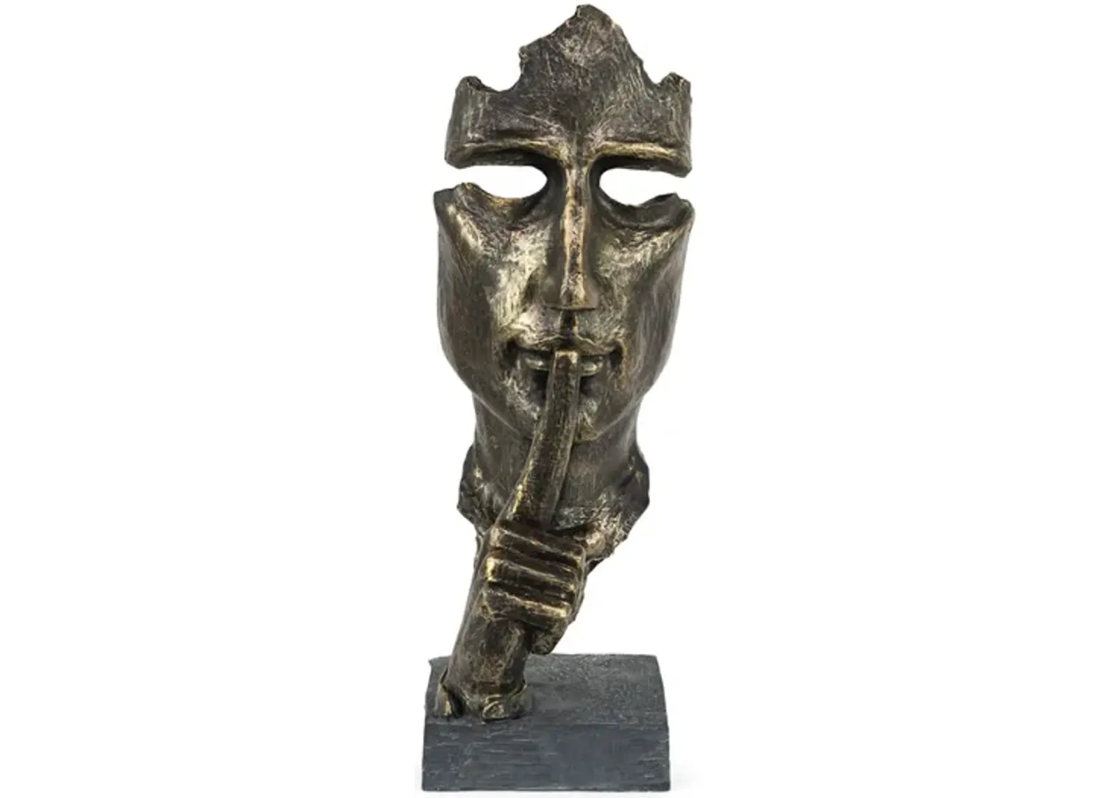 Shh Face Sculpture