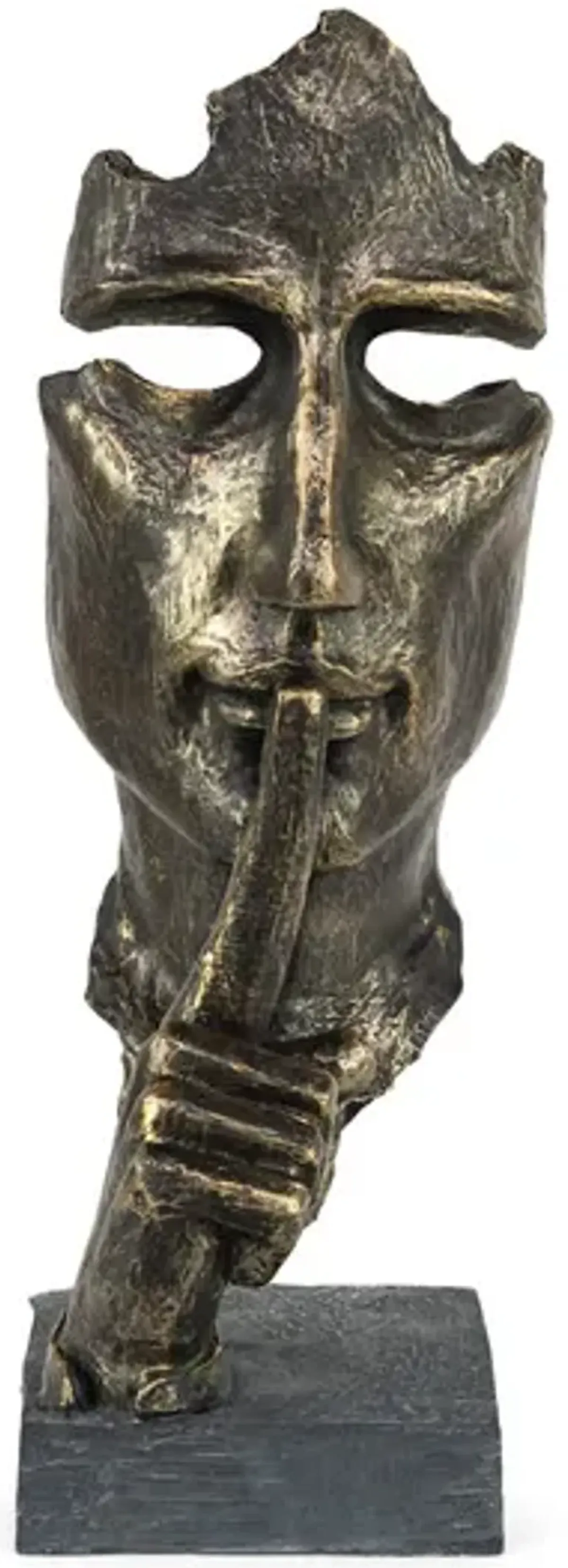 Shh Face Sculpture
