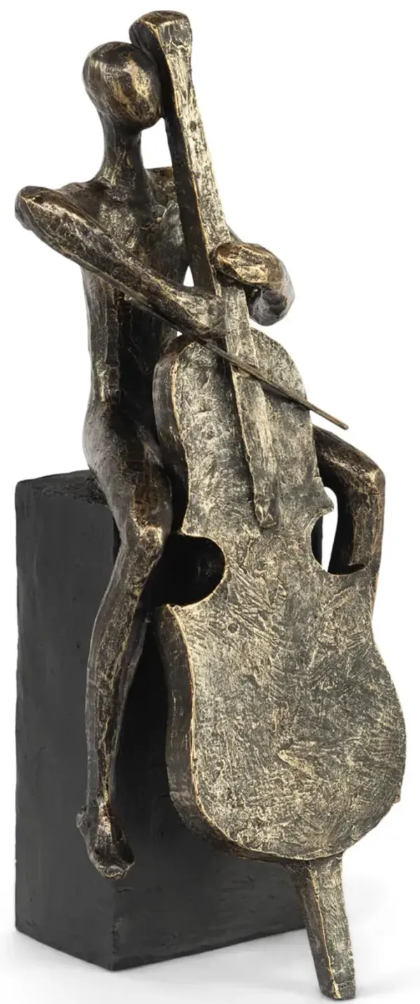 Cello Player Sculpture
