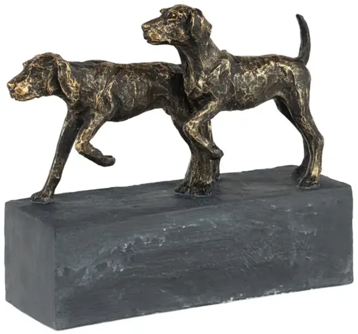 Hunting Dog Duo Sculpture