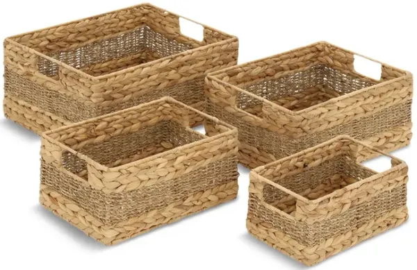 Set 4 Seagrass Baskets