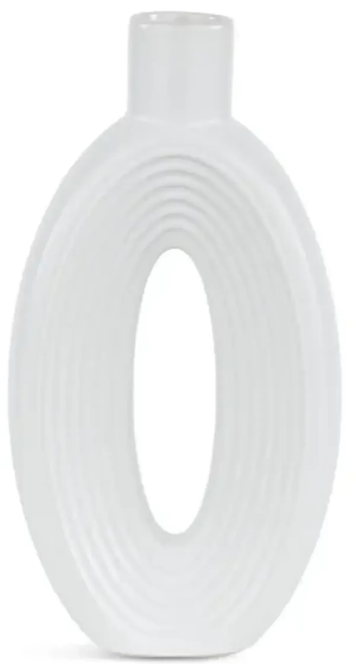 Oval Cut-Out Vase