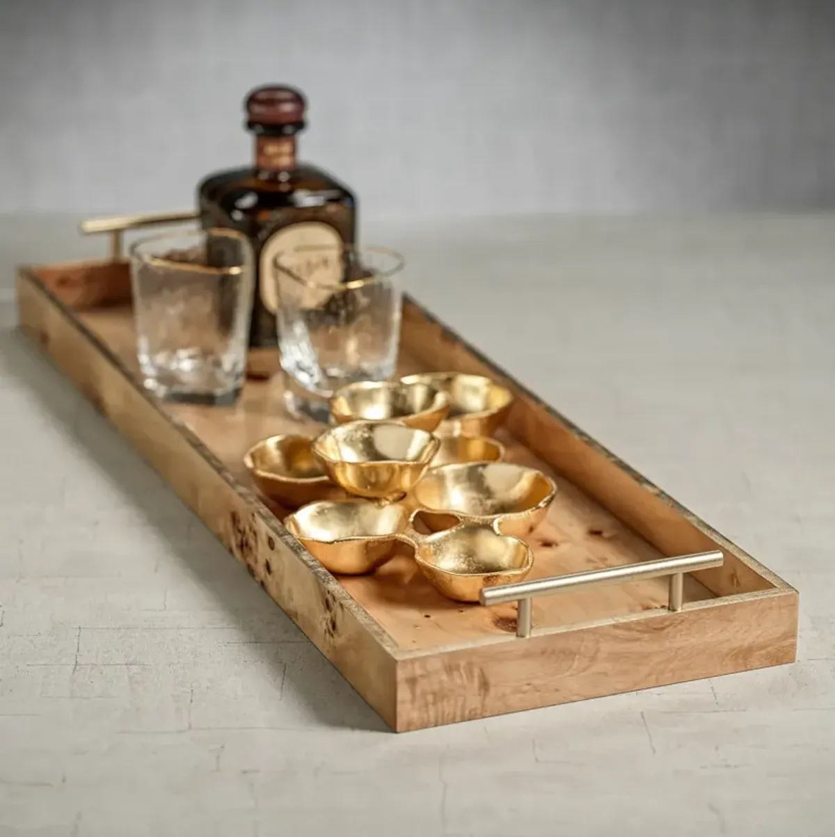 Leiden Tray With Gold