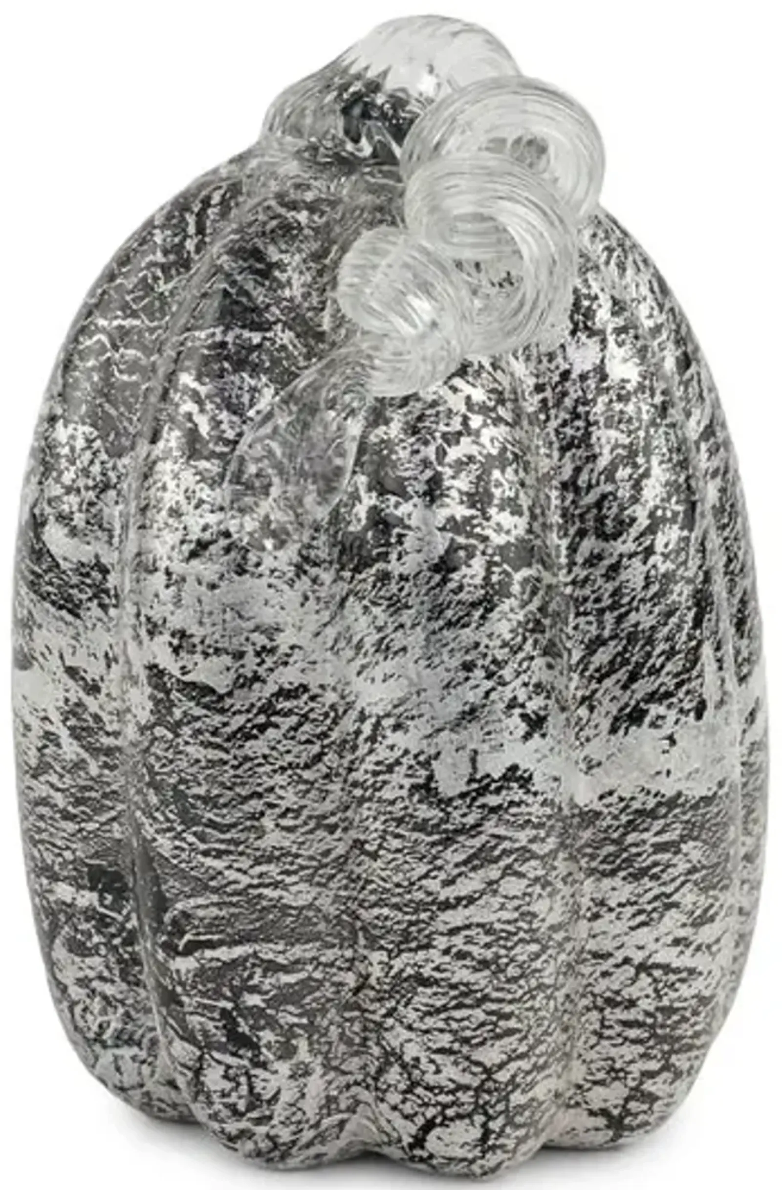 Grey Glass Pumpkin 