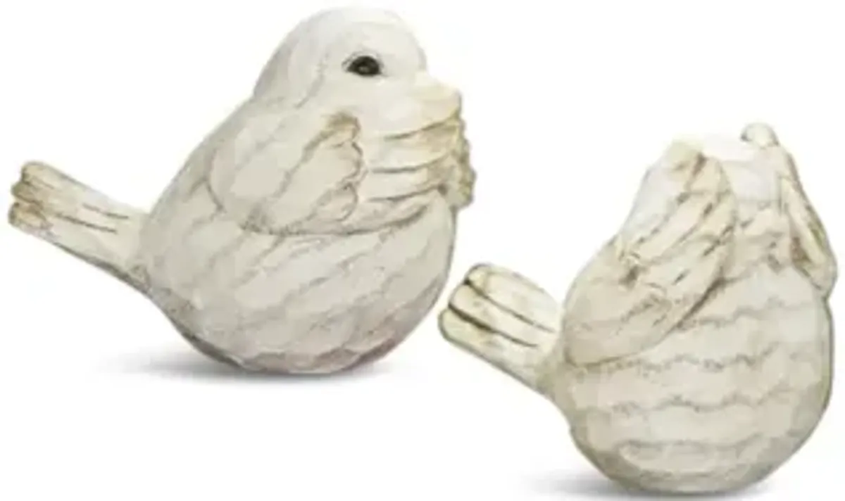 Resin Decorative Birds - Set of 3