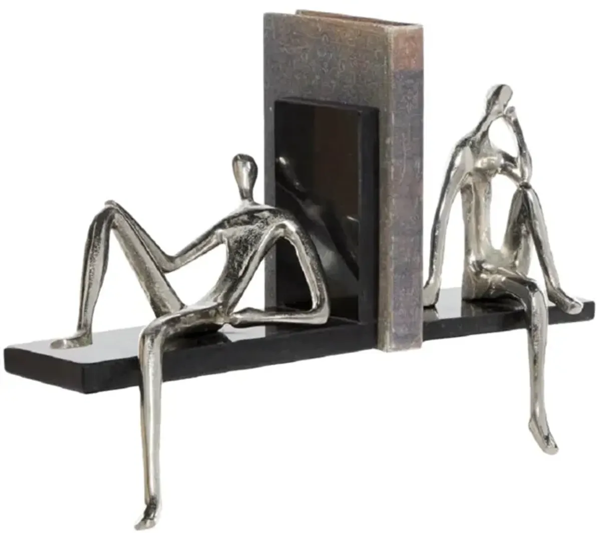 Aluminum And Marble Bookends