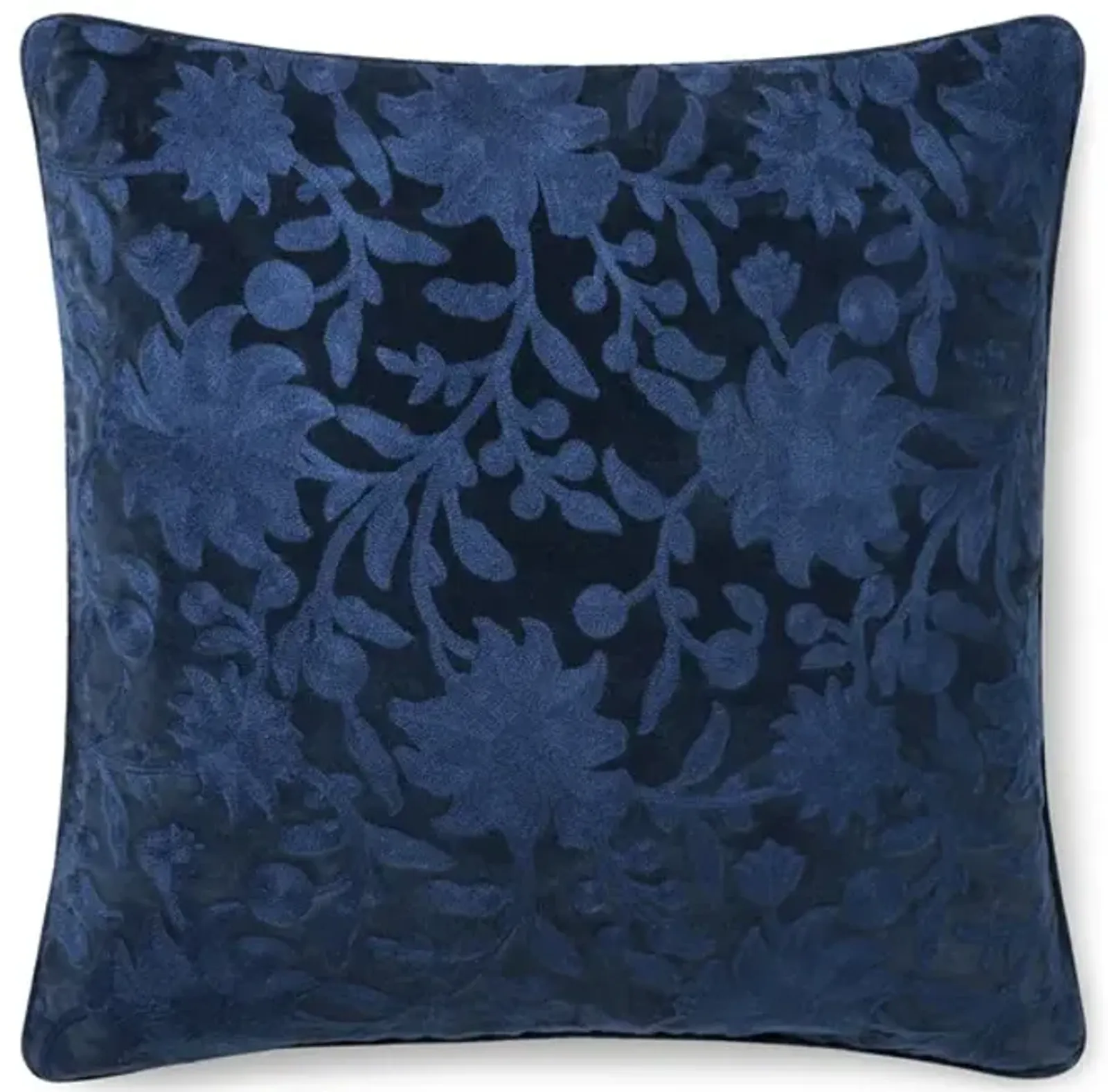 Floral Pillow - Navy