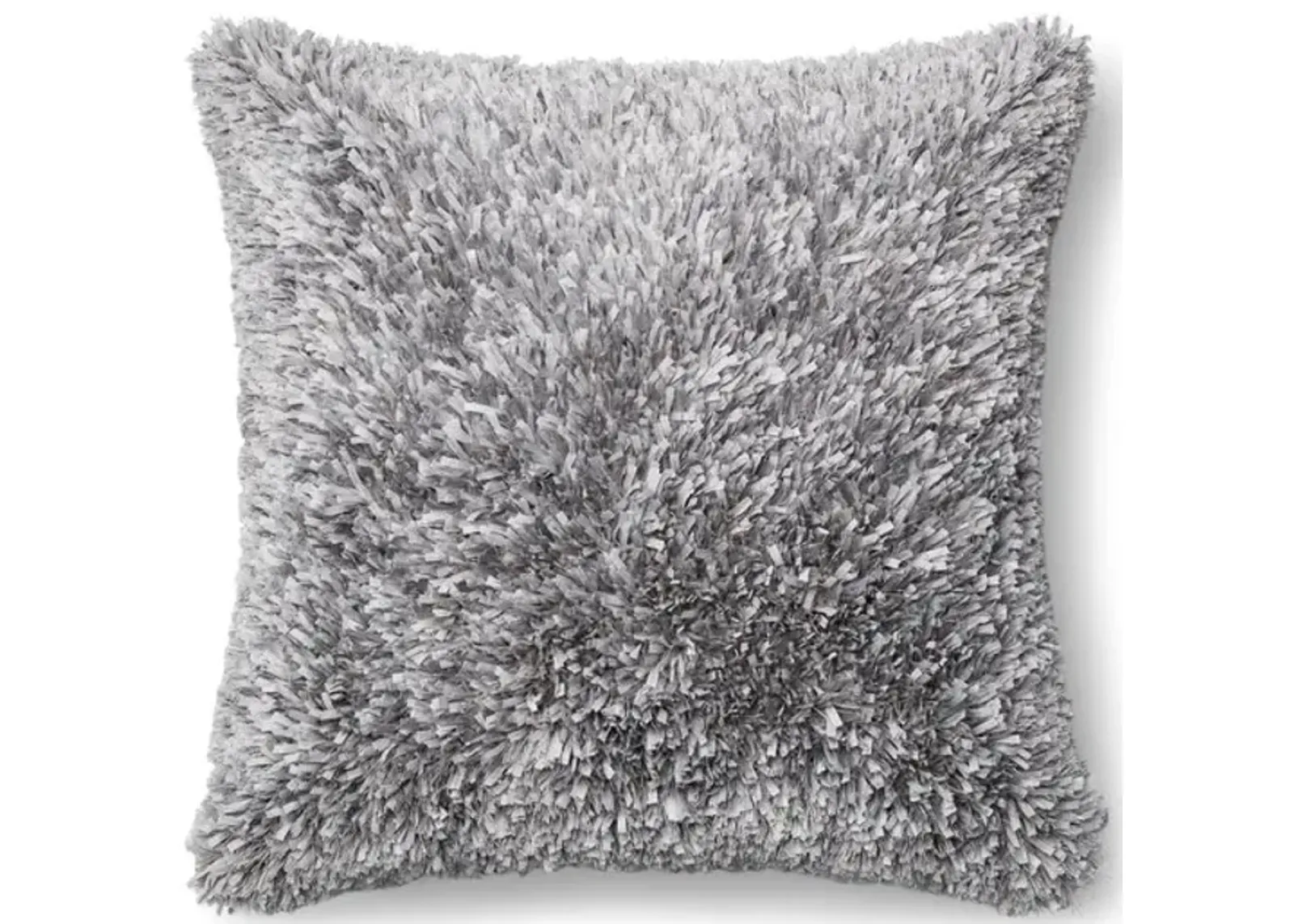 Shag Pillow - Grey