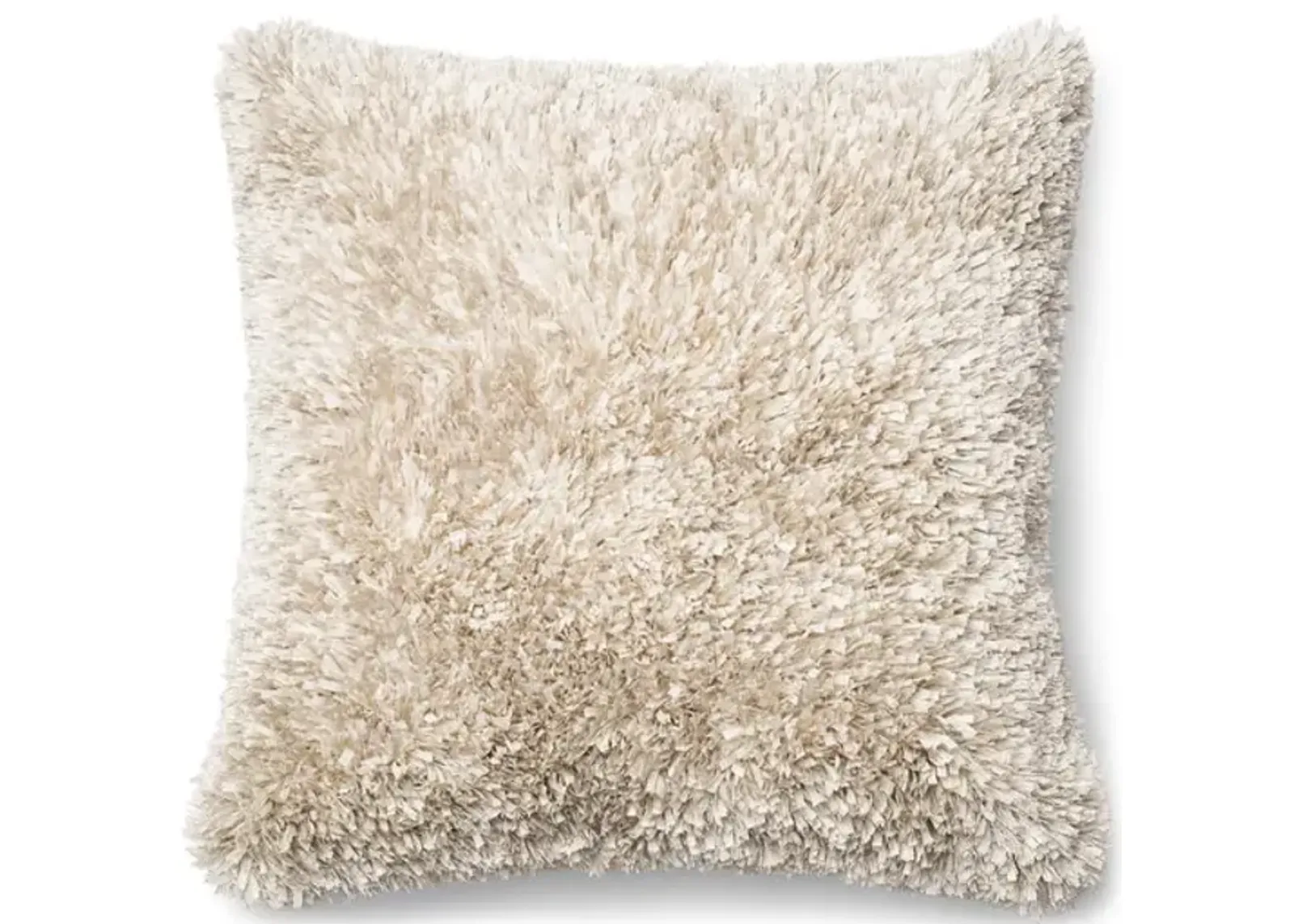 Shag Pillow - White