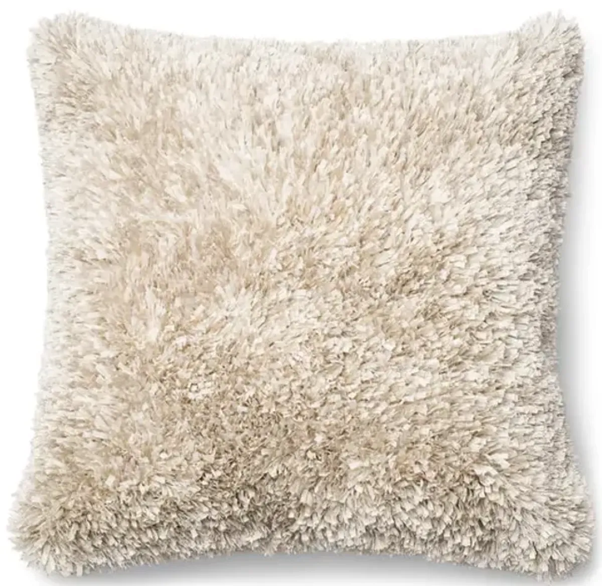 Shag Pillow - White