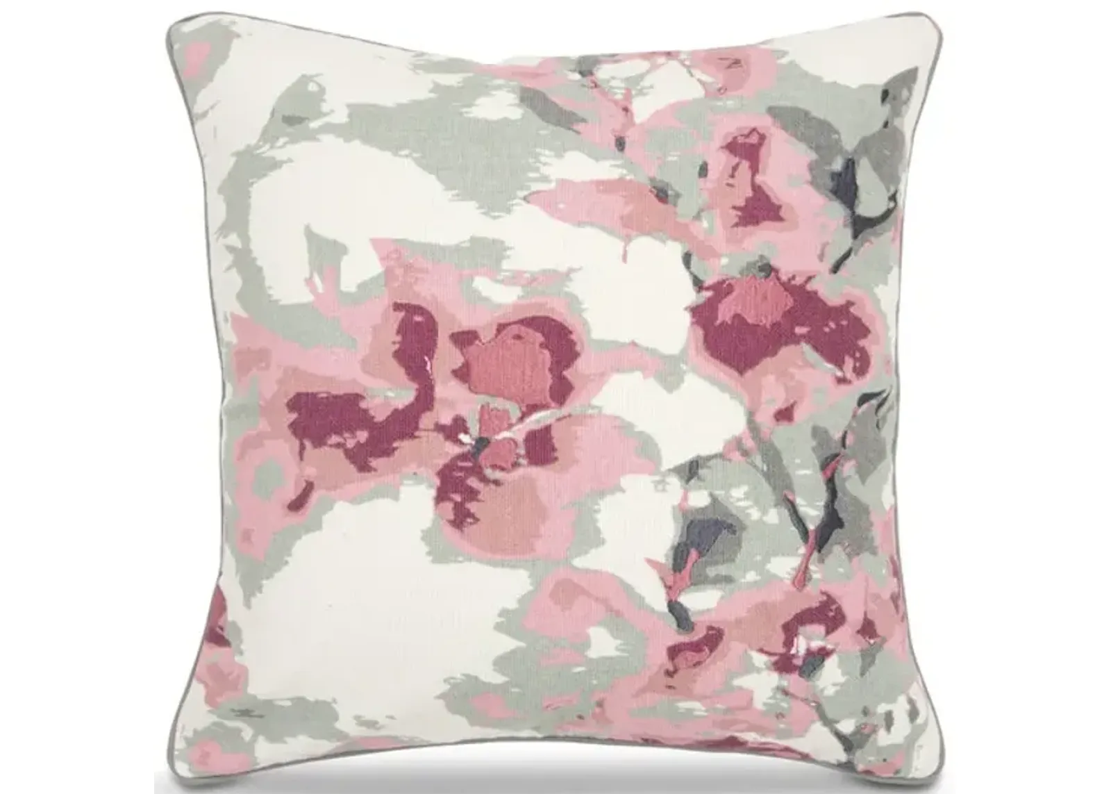 Pink Floral Modern Pillow