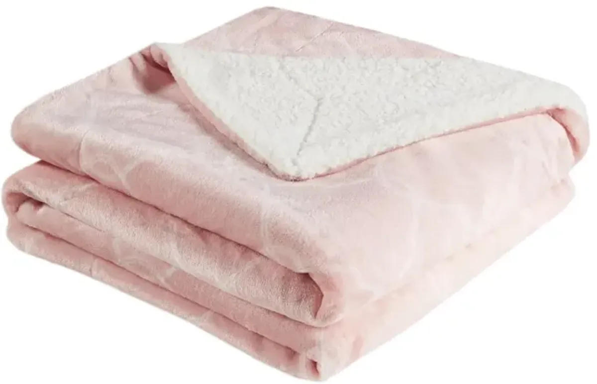 Pink Ogee Throw