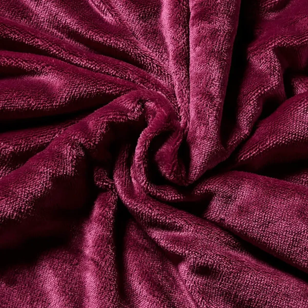 Burgundy Sherpa Throw