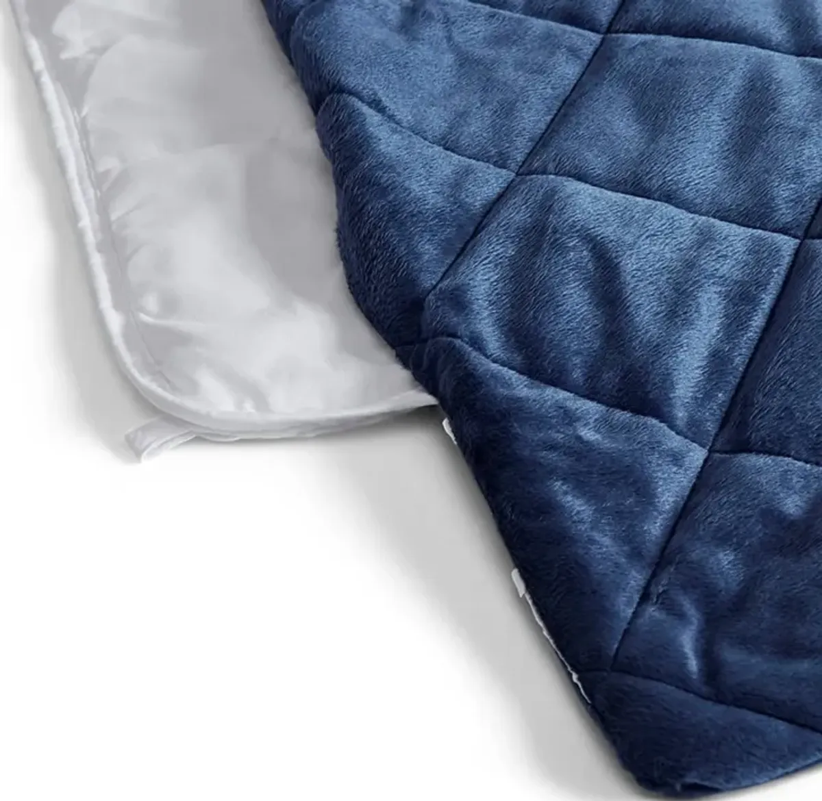 Luxury Quilted Mink Weighted Blanket - Indigo