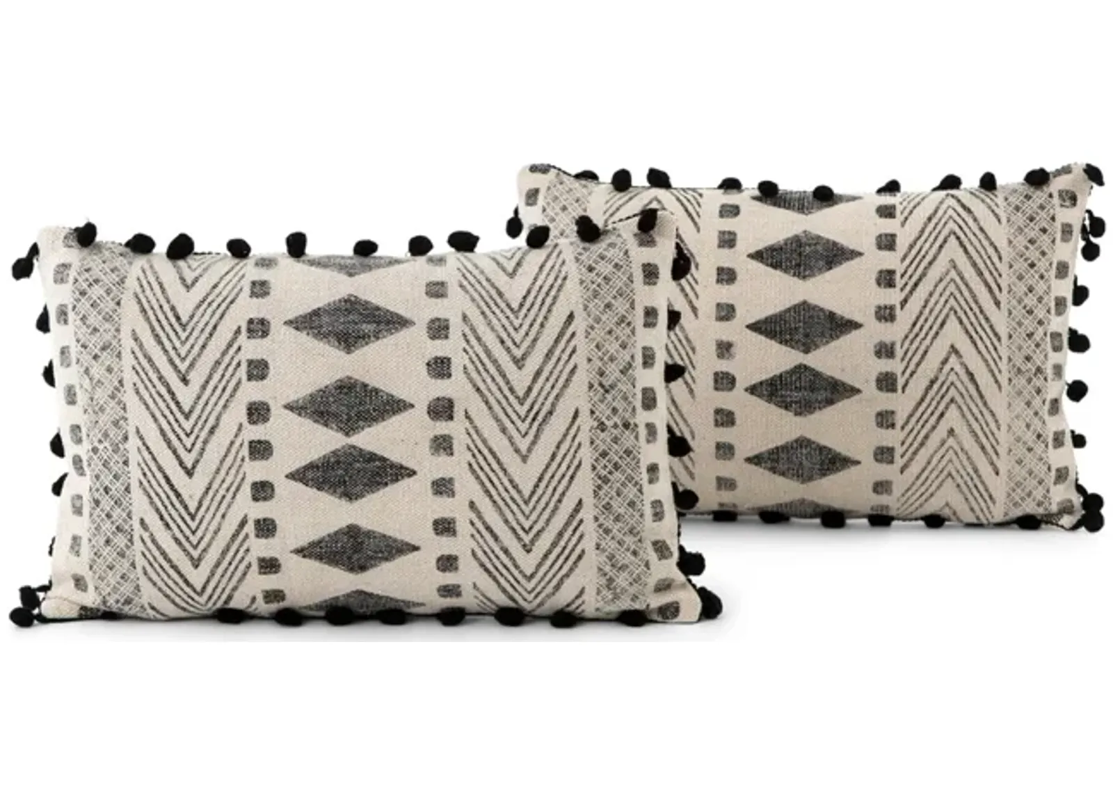 Block Print Pillows - Set of 2