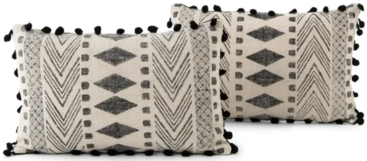 Block Print Pillows - Set of 2