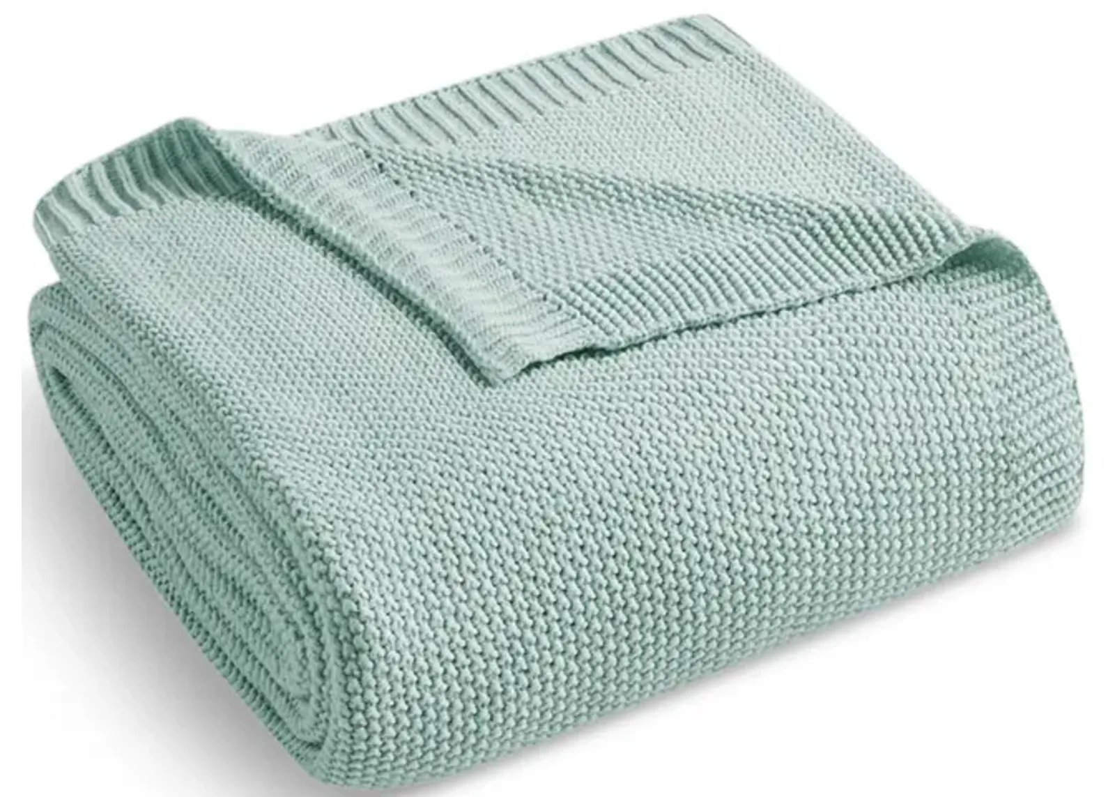 Bree Knit Throw - Aqua