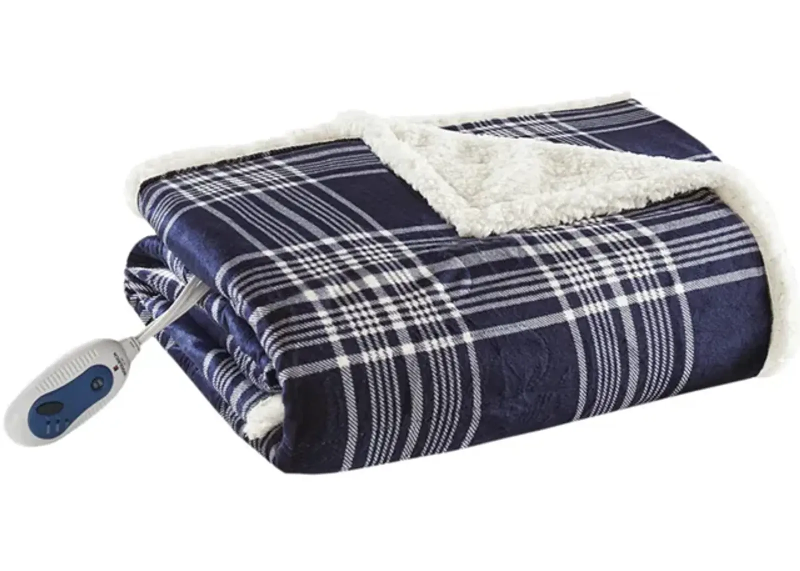 Plaid Heated Throw