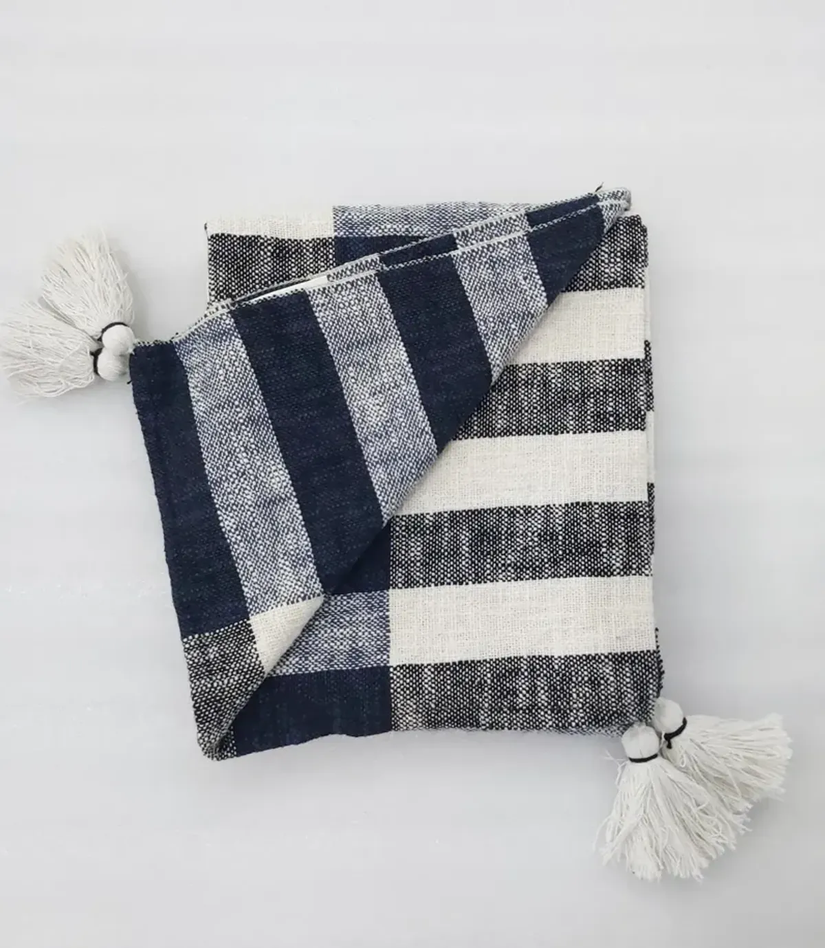 Plaid Fringe Throw