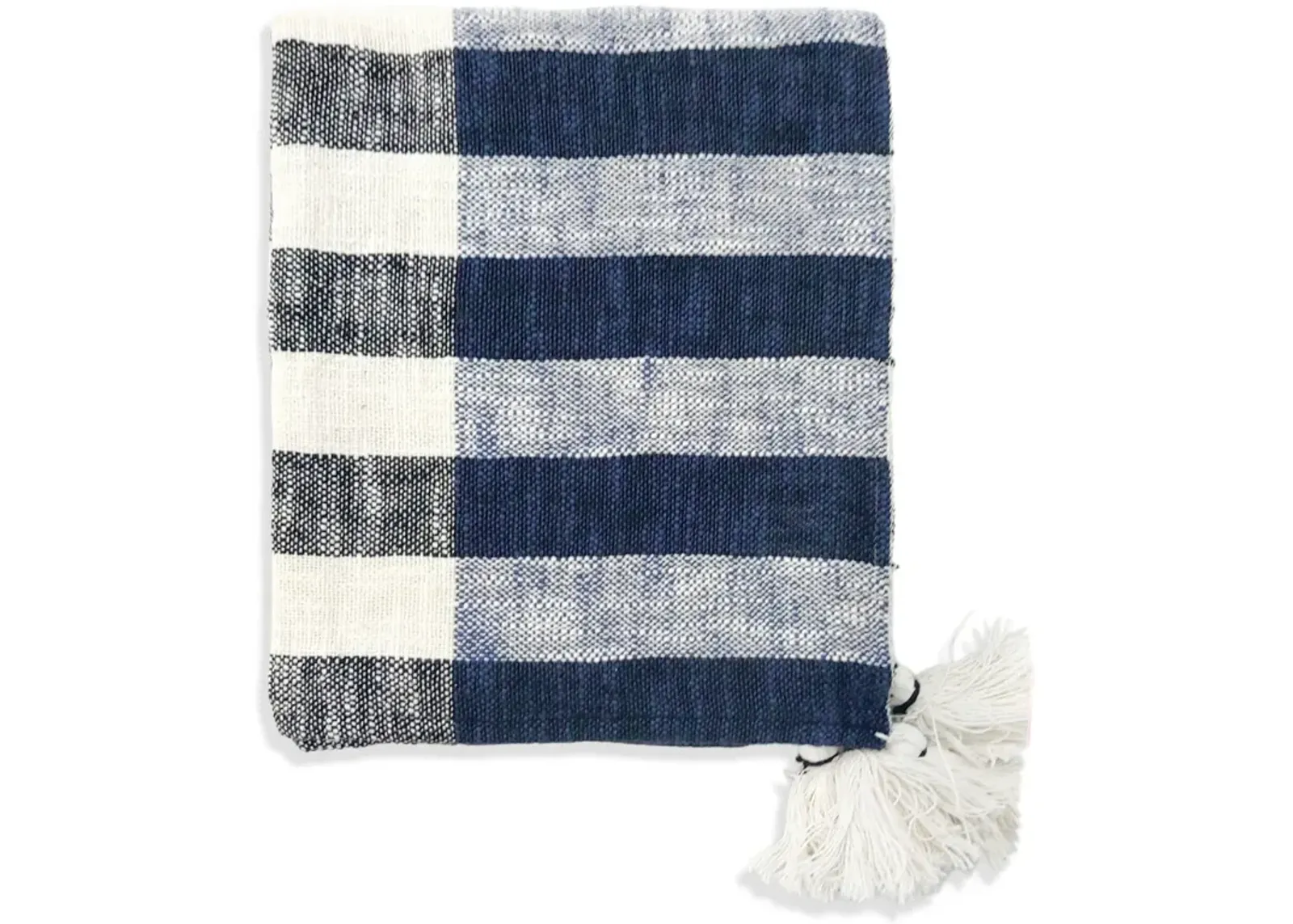 Plaid Fringe Throw