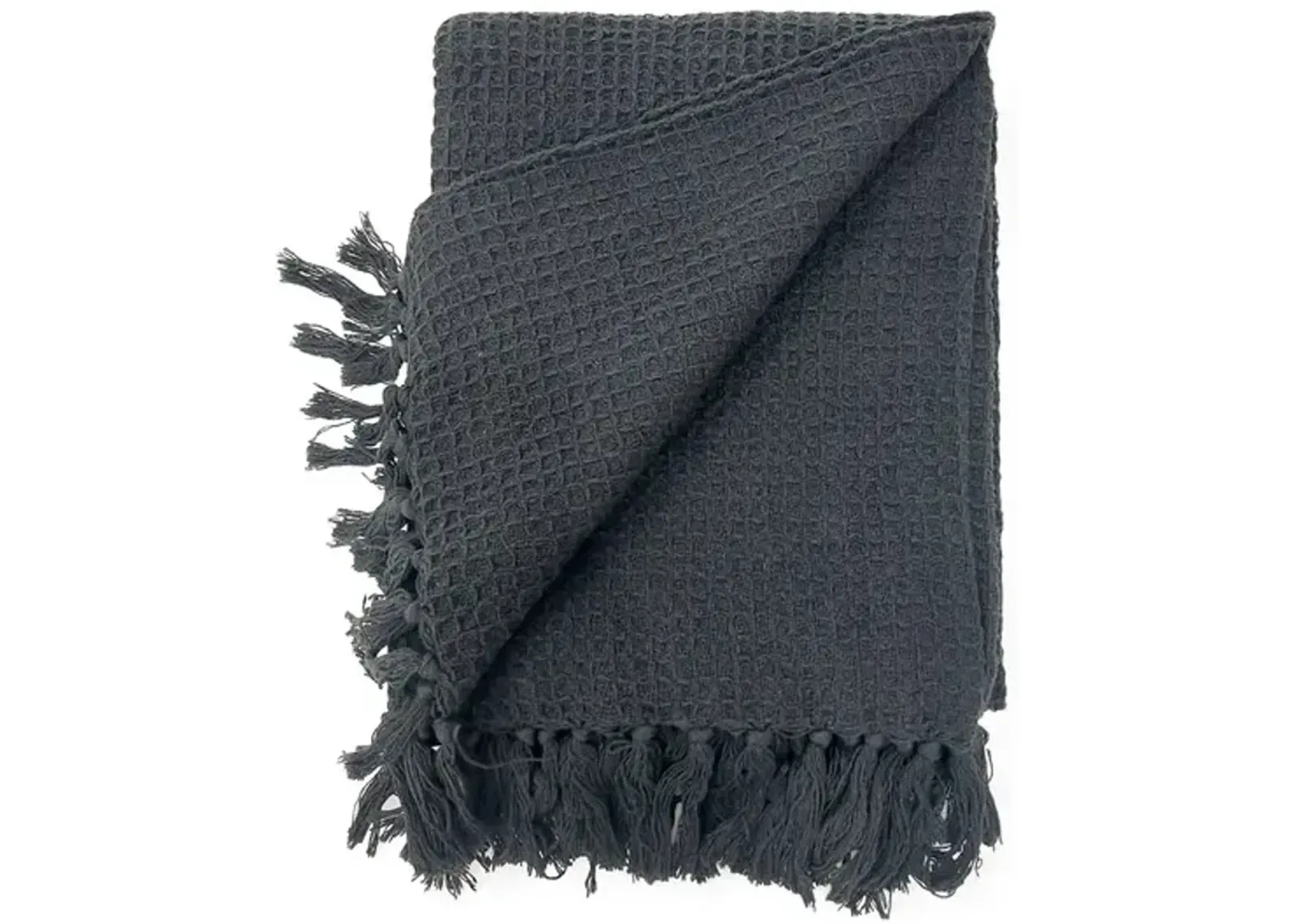 Solid Charcoal Throw