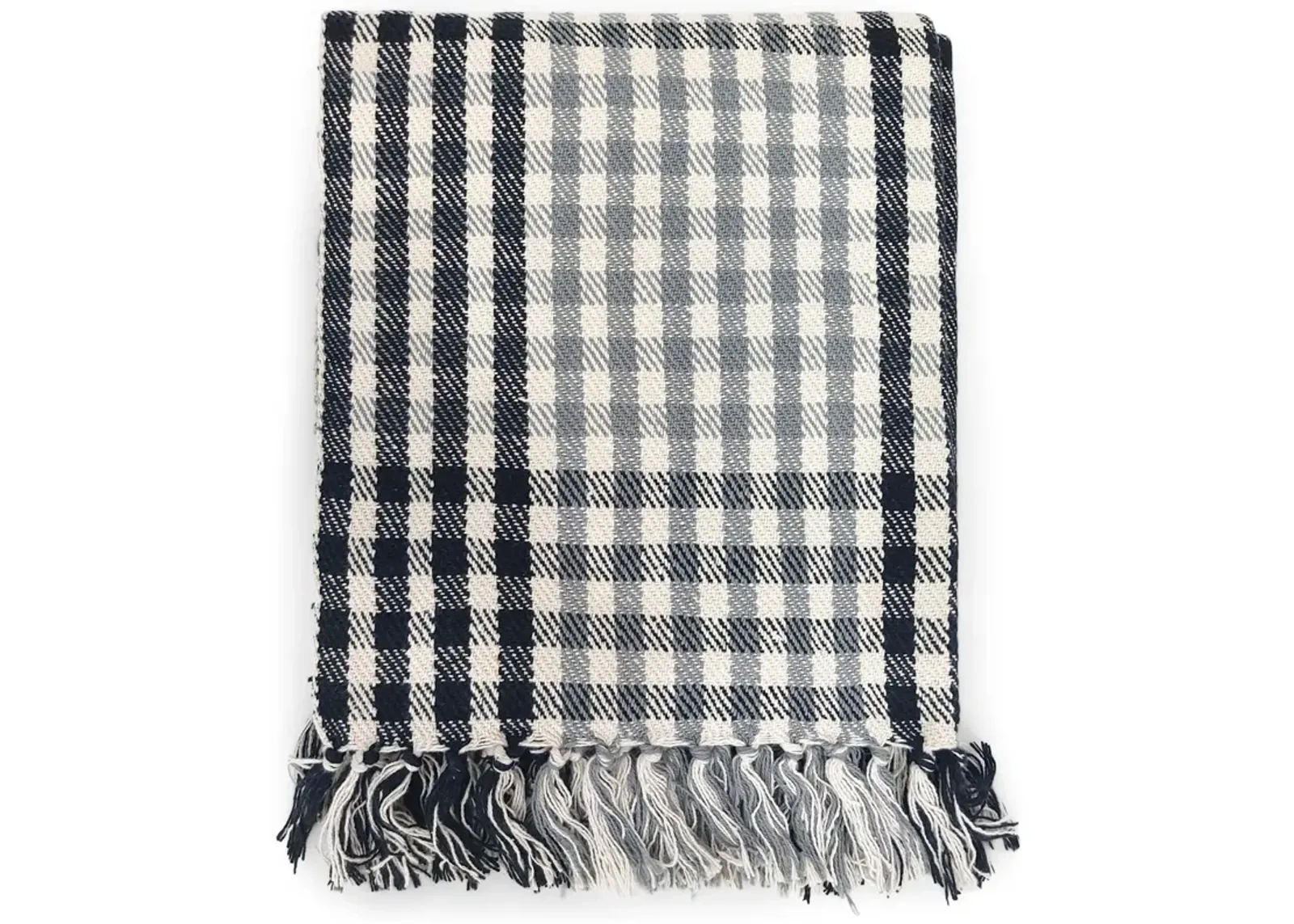 Herringbone Plaid Throw