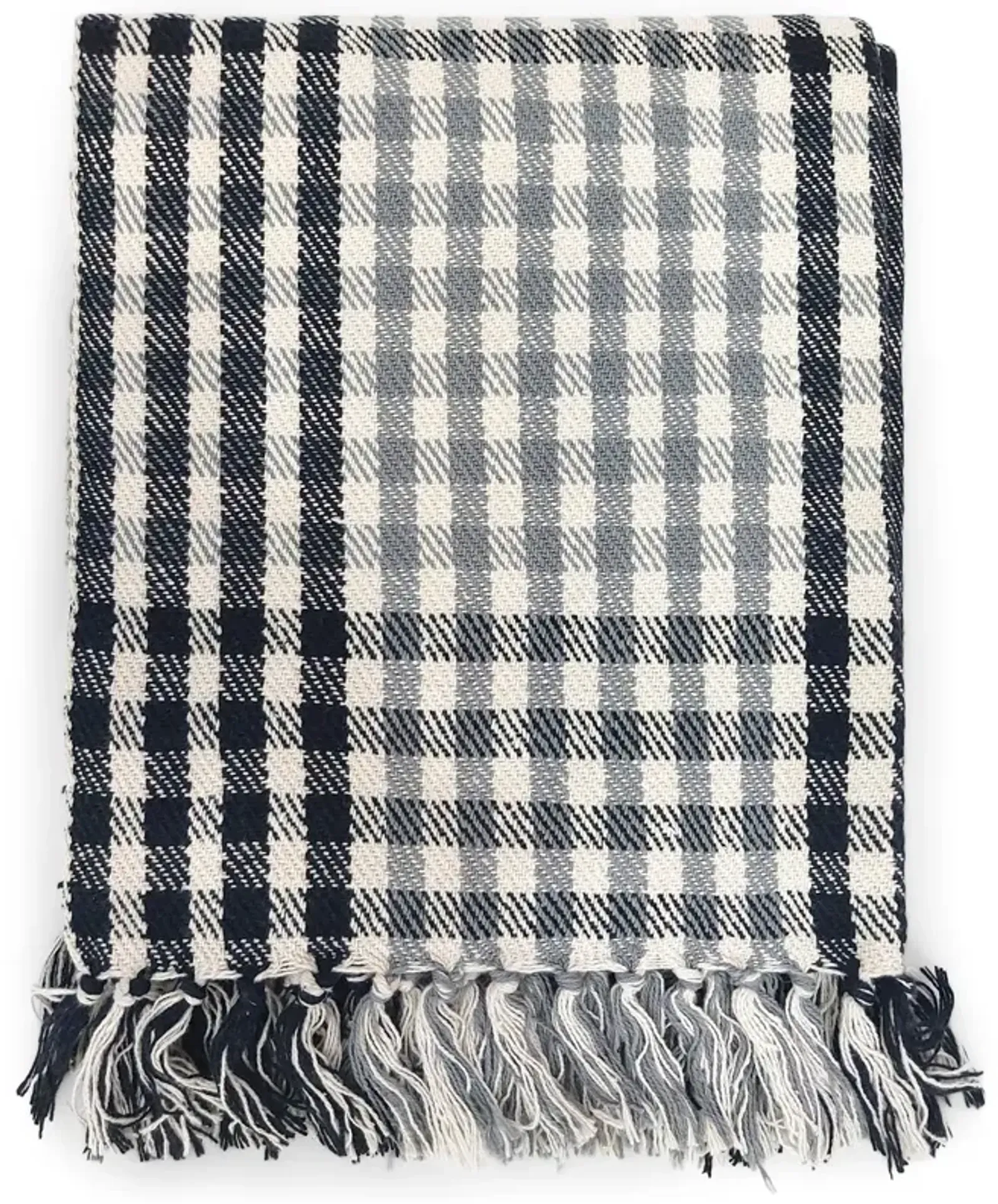 Herringbone Plaid Throw