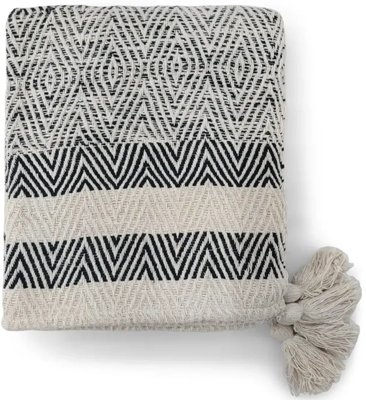 Natural Grey Multi Throw