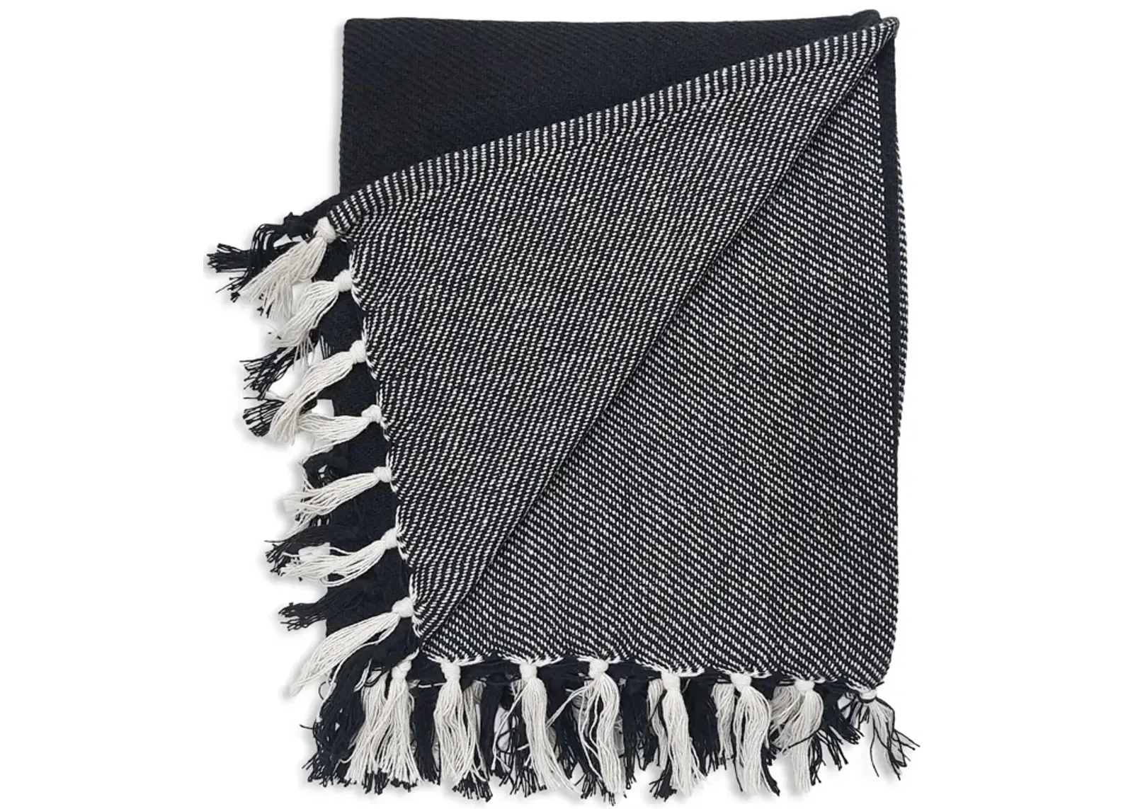 Large Plaid Fringe Throw