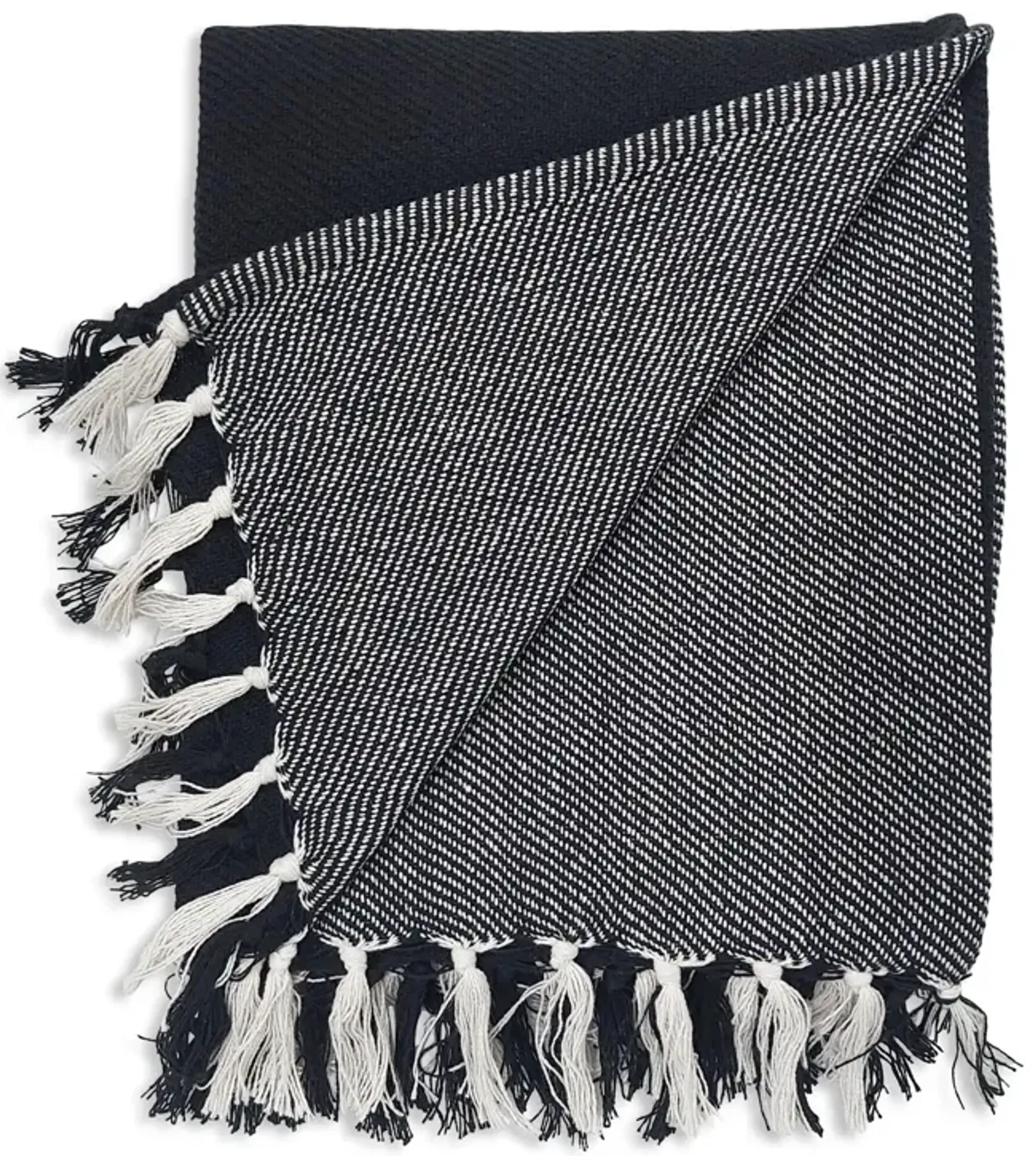 Large Plaid Fringe Throw