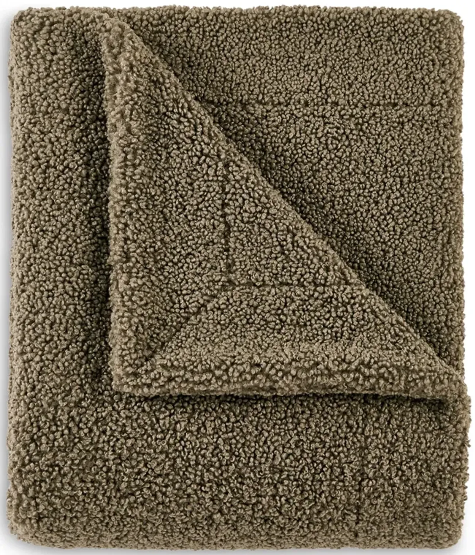 Teddy Throw Blanket - Dark Oak