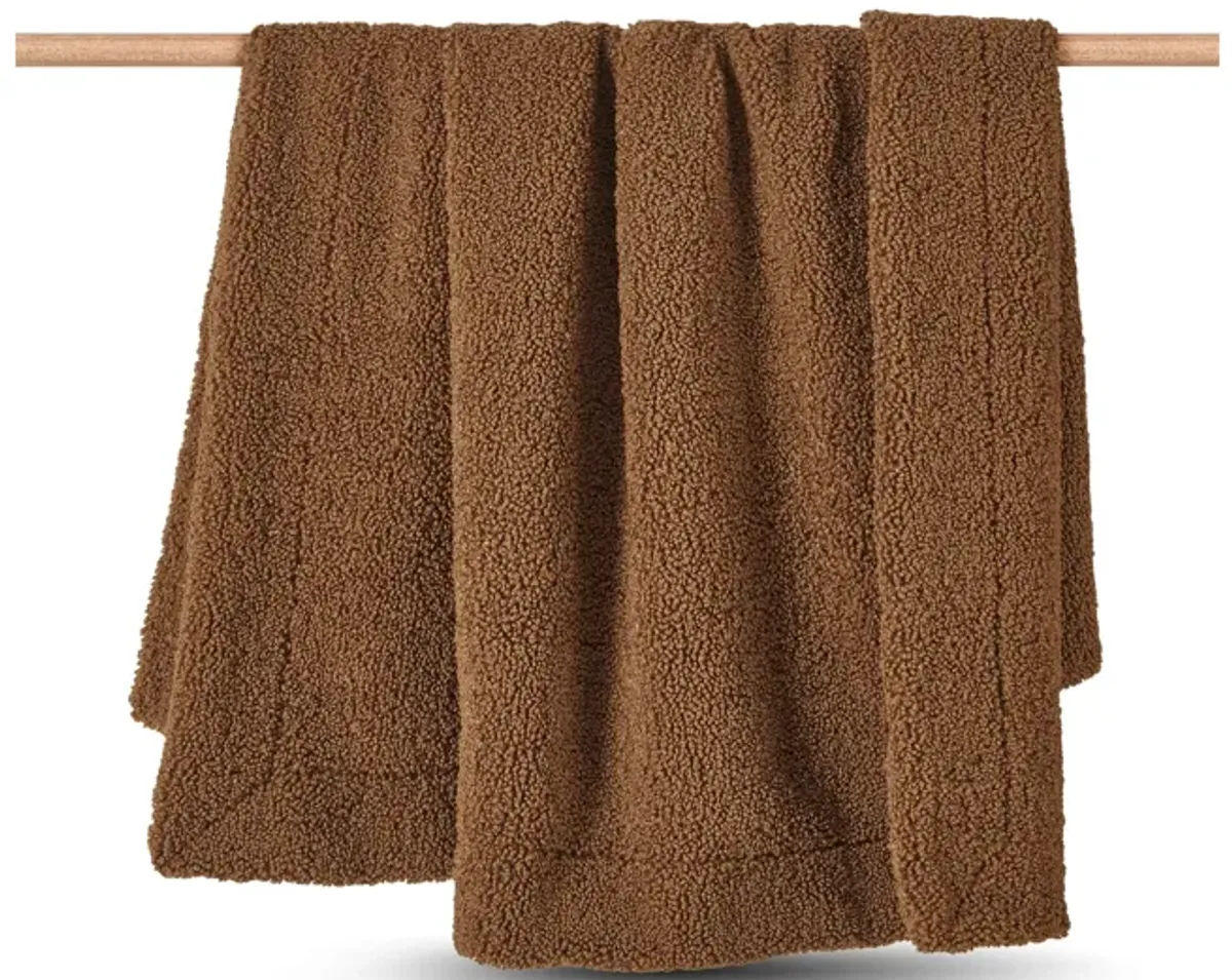 Teddy Throw Blanket - Umber