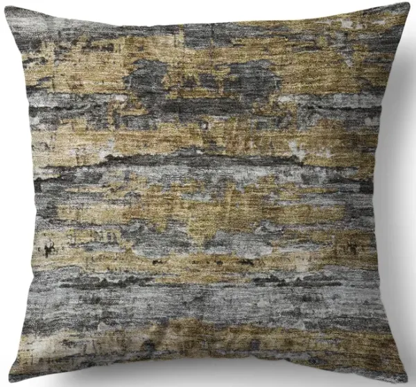 Trevi Grey Gold Washable 22  Pillow