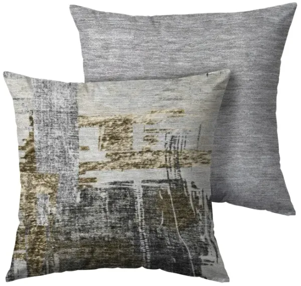 Trevi Grey Cream Washable 22  Pillow